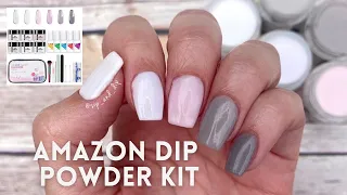 Amazon Dip Powder Kit Review | FAST Drying Dip Powder | Gradient Mani | UNIBOUTI