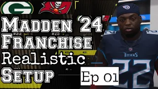 Madden 24 Franchise Realistic Setup (and episode 01 of my franchise)