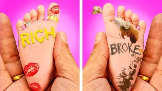 SWITCHED AT BIRTH || Rich VS Broke Family Situations & Family Life Hacks by Kaboom! GO