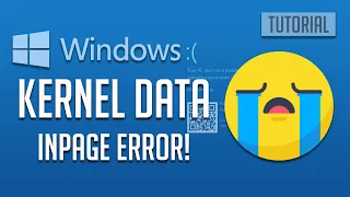 How To Fix KERNEL DATA INPAGE ERROR In Windows 10 || 2024