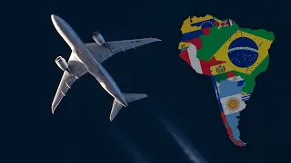 20 MINUTES of HIGH ALTITUDE PLANESPOTTING of SOUTH AMERICAN flights | Contrails over Spain !