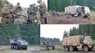 Soldiers from 2-17 Field Artillery Battalion Fires M777 Howitzer at JBLM