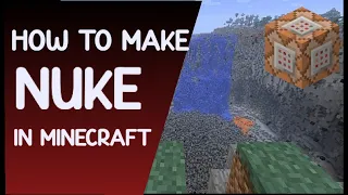 How To MAKE A NUKE IN MINECRAFT No Mods! *Bedrock/Java*