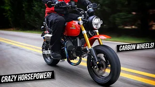 New Honda Monkey 125 Custom Build! 30+ Horsepower, BST Carbon Wheels + More! | Retro Z50 Tribute