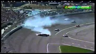 Nascar Cup Series Dale Jnr & Kevin Harvick Crash Fontana 2002
