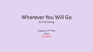 Wherever You Will Go by The Calling - Easy chords and lyrics