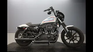 Used 2021 Harley-Davidson Sportster Iron 1200 XL1200NS In White With A Solo Seat For Sale