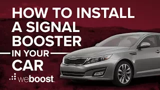 How To Install A Cell Phone Signal Booster In A Car | weBoost