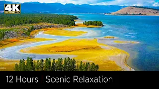 4K Scenic Relaxation: The Most Beautiful and Calming Natural Landscapes & Music Video, 12 hours