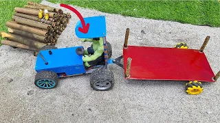 DIY Mini Tractor: Wood Loading and Science Project | Village Lifestyle@bgcreator1111