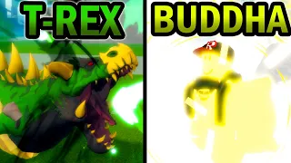 T-Rex VS Buddha | PVP | Blox Fruits