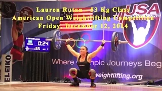 Lauren Rutan (53 Kg Class) Lifting at the 2014 American Open