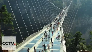 В Китае открылся самый длинный и высокий стеклянный мост в мире