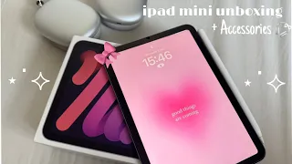 Unboxing iPad mini 6 (64GB) | Apple Pencil 2nd gen + Amazon accessories 📦📲