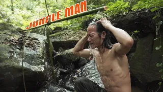 JUNGLE MAN | 6 MONTHS SURVIVAL | Make water shower by bamboo, outdoor shower | EP 28