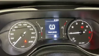 FIAT Tipo: Tyre Pressure Reset