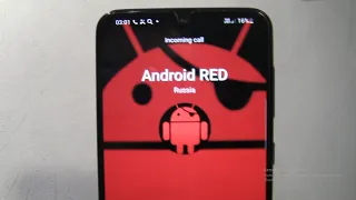 Android red Over the Horizon Incoming call on Samsung Galaxy A30s