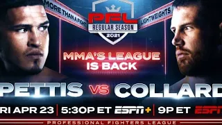 PFL 1 LIVE STREAM | Pettis vs Collard Full Fight Companion (Watch Along Live Reactions)