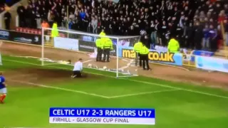 Sickening Old Firm Fans U-17's Glasgow Cup