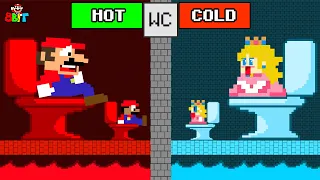 Toilet Prank: Mario Odyssey and Hot vs Cold Toilet Challenge | Super Mario Bros Animation