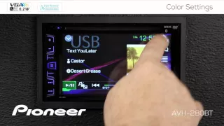 How To - AVH-280BT - Color Settings