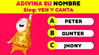 Sing: Ven y Canta. ESPECIAL de TODOS sus personajes, ADIVINA sus nombres