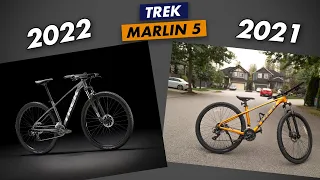 The 2022 Trek Marlin 5 is awesome! Comparison with 2021 Trek Marlin 5