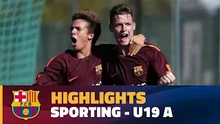 [HIGHLIGHTS] YOUTH LEAGUE: Sporting – FC Barcelona (0-1)