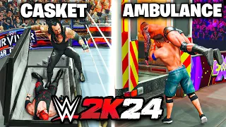 I Played EVERY New Match In WWE 2K24 In One Video!