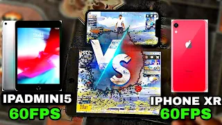 IPAD MINI 5 VS IPHONE XR PUBG TEST ,GYRO TEST, SENCITIVTY TEST , GRAPHICS TEST ,HOTDROP TEST