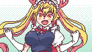 Miss Kobayashi's 8-Bit Dragon Maid OP 1 - Aozora no Rhapsody | 青空のラプソディ | Blue Sky Rhapsody