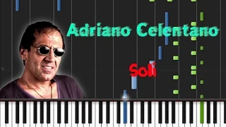 Adriano Celentano - Soli [Synthesia Tutorial]