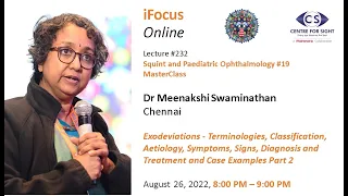 iFocus Online#232, Dr Meenakshi Swaminathan, Exodeviations Part 2, August 26,  8:00 PM
