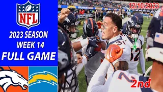 Denver Broncos vs Los Angeles Chargers FULL GAME 12/10/23 Week 14  | NFL Highlights Today