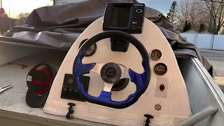 How to change the boat steering wheel