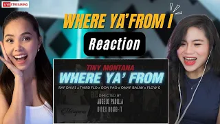 Where Ya From - Tiny Montana ft. Raf Davis, Thirdflo, Don Pao, Omar Baliw, Flow G II Reaction video