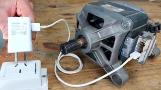 Test Washing Machine Motor with MOBILE CHARGER - Easy and Safe