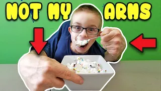 Not My Arms Challenge! | Ice Cream Sundae Edition 🍨