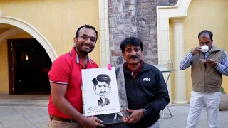 Indian Caricature Artist in Mahabaleshwar