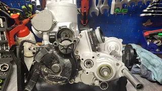 KTM EXC 300, remont silnika, wypadający pierwszy bieg po złożeniu.