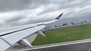 4K | Air France A350 landing at Toronto Pearson airport