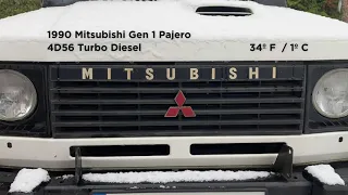 Mitsubishi Diesel Cold Start - Pajero Mk1 4D56