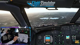 MSFS2020 | FS2Crew | Stunning LANDING into Krakow Airport | PMDG Boeing 737-800 |