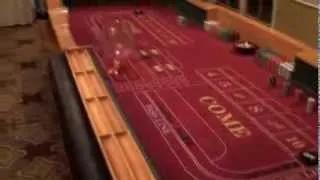 14 ft. Deluxe CRAPS table that is PORTABLE.