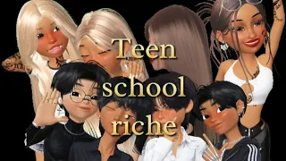 teen school riche episode 2 - série zepeto
