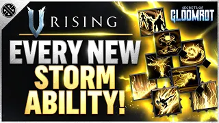 V Rising - New Storm Magic Changes The Game! Every Ability Showcased (Secrets of Gloomrot Update)