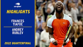 Frances Tiafoe vs. Andrey Rublev Highlights | 2022 US Open Quarterfinal