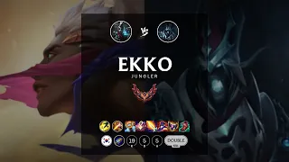 Ekko Jungle vs Karthus - KR Grandmaster Patch 12.14