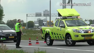 Vijf km file na ongeval op A28 knooppunt Hoogeveen