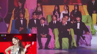 NCT DREAM + NEWJEANS REACTION TO KISS OF LIFE - BAD NEWS @ MMA 2023